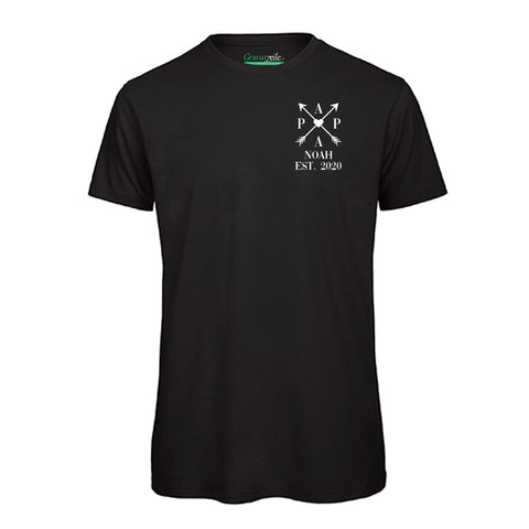 T-shirt imprimé pour homme - PAPA EST. Flèches croisées