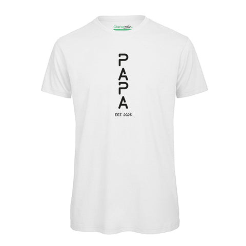 Bedrucktes T-Shirt für Herren - PAPA EST. Space