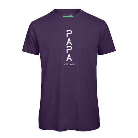 Bedrucktes T-Shirt für Herren - PAPA EST. Space