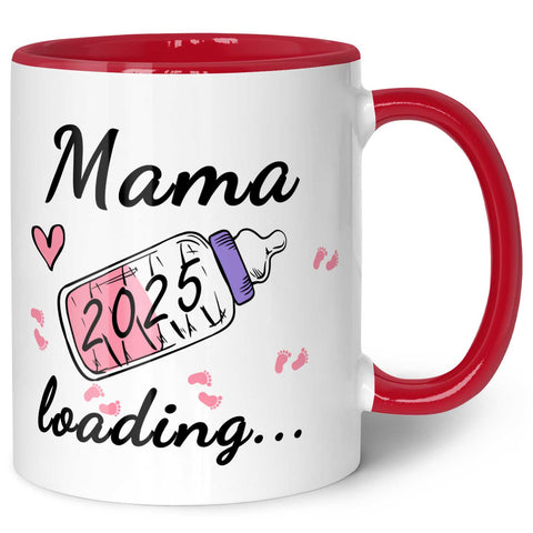 Kubek z nadrukiem i napisem - Baby Loading w różnych wariantach