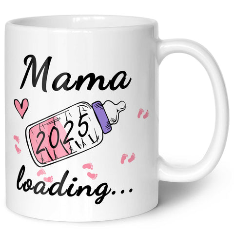 Kubek z nadrukiem i napisem - Baby Loading w różnych wariantach