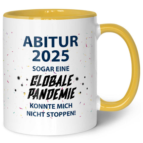Kubek z nadrukiem, sentencja maturalna dotycząca pandemii