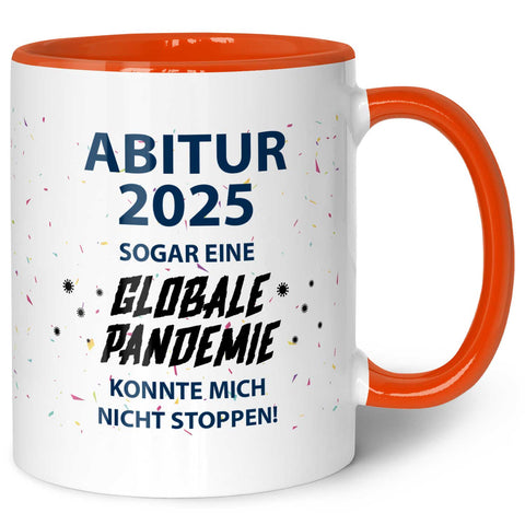 Kubek z nadrukiem, sentencja maturalna dotycząca pandemii