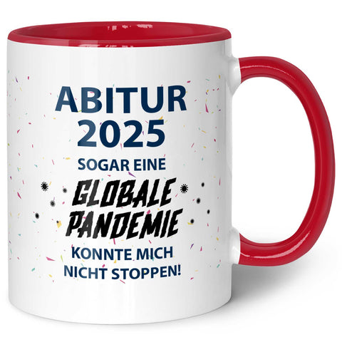 Kubek z nadrukiem, sentencja maturalna dotycząca pandemii