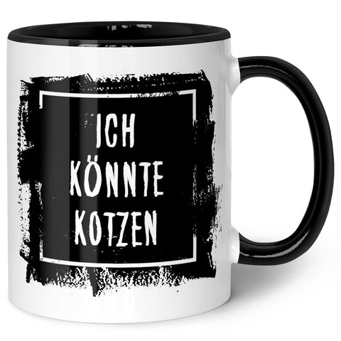 Bedruckte Tasse mit Spruch - "Ich könnte Kotzen"