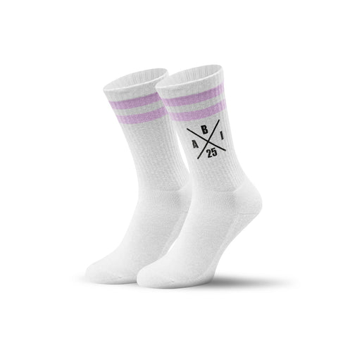 Chaussettes de tennis - croix Abitur - personnalisées avec nom et année