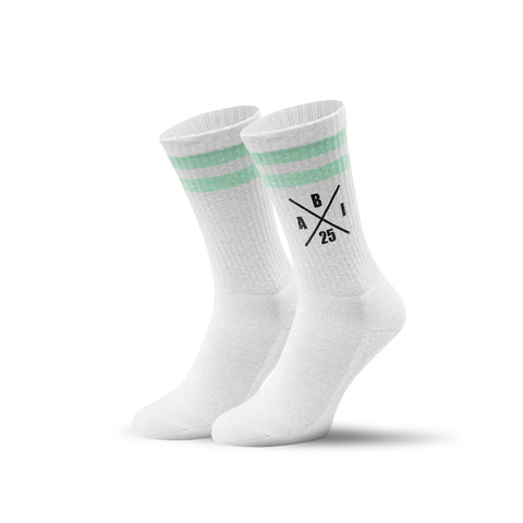 Chaussettes de tennis - croix Abitur - personnalisées avec nom et année