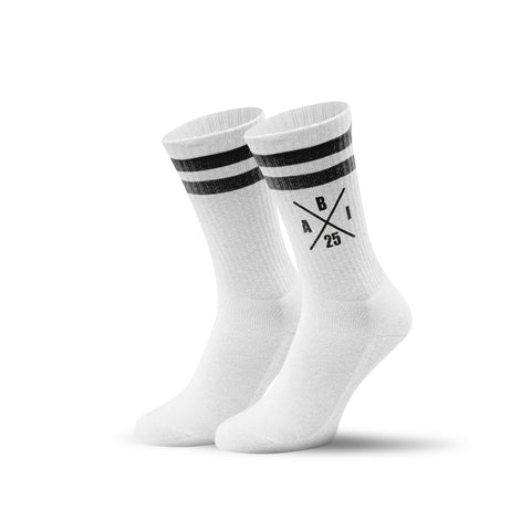 Chaussettes de tennis - croix Abitur - personnalisées avec nom et année