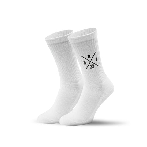 Chaussettes de tennis - croix Abitur - personnalisées avec nom et année
