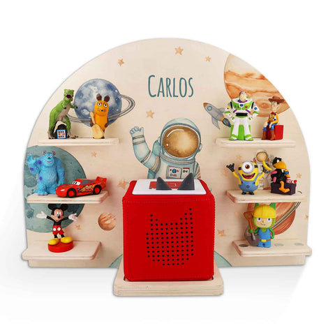 Étagère Toniebox pour chambre d'enfant - Astronaute - Personnalisée avec nom
