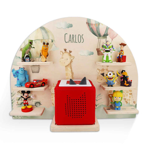 Étagère Toniebox pour chambre d'enfant - Girafe - Personnalisée avec nom