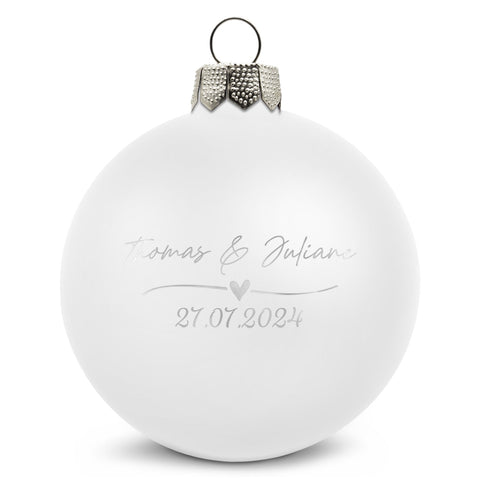 Grawerowana bombka świąteczna - Wedding Love