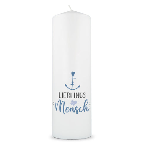 Große Kerze "Lieblingsmensch Anker"