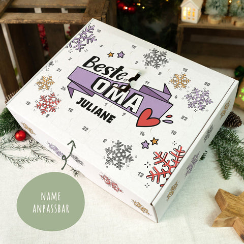 Calendrier de l'Avent DIY personnalisé avec le meilleur design à remplir soi-même
