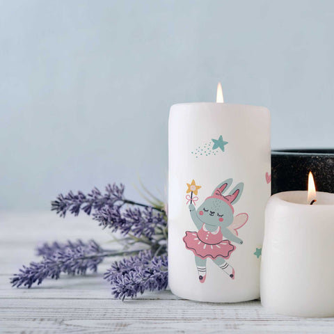 Kleine Geburtstagskerze "Tierballerina Geburtstag" mit Namen und Alter