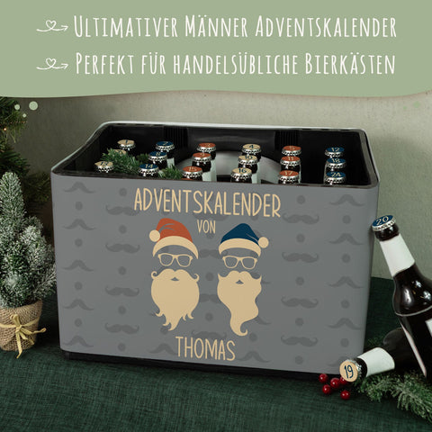 Ozdobna opaska na skrzynkę piwa DIY z 24 naklejkami na kapsle – Cool Santa