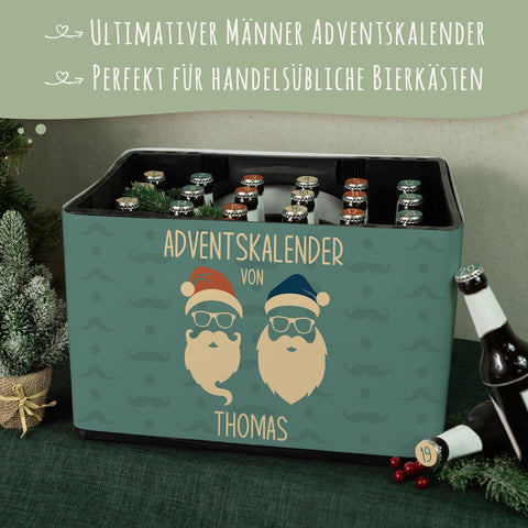 Ozdobna opaska na skrzynkę piwa DIY z 24 naklejkami na kapsle – Cool Santa