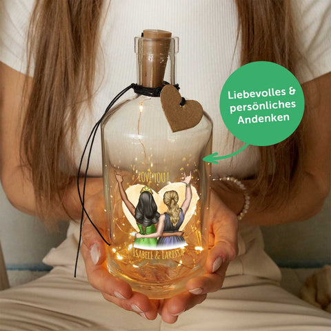 Światełko w butelce z lampkami LED w konfiguracji Najlepsza Przyjaciółka