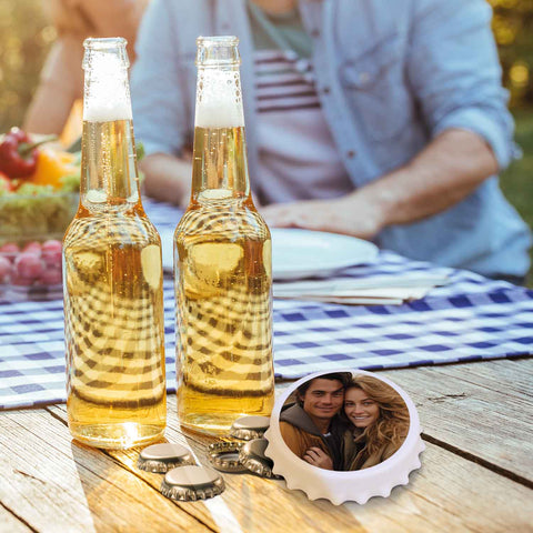 Décapsuleur avec impression UV - Motif photo - Personnalisé avec votre propre image