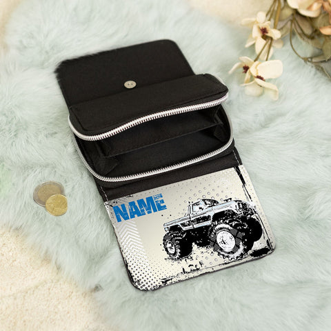 Portefeuille imprimé pour enfants au motif Monster Truck