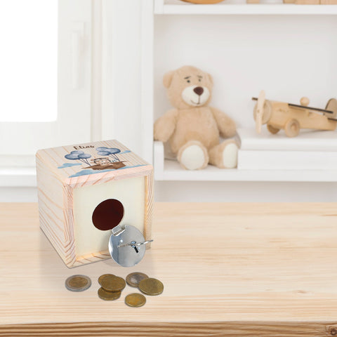 Tirelire en bois - Ourson