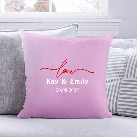 Personalizowana poduszka z motywem – Simple Love