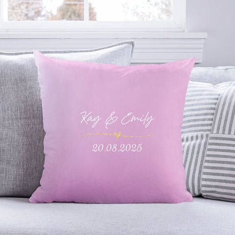 Coussin personnalisé avec motif - Wedding Love
