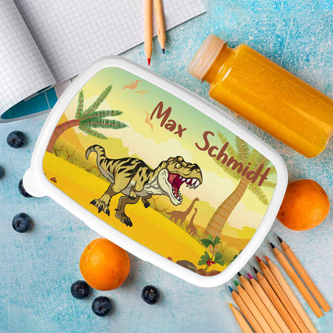 Boîte à lunch imprimée pour enfants - T-Rex