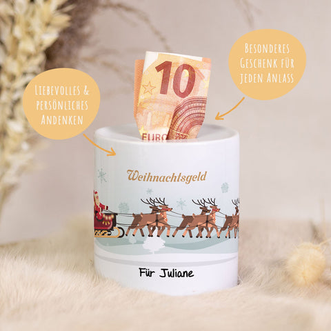 Skarbonka ceramiczna – świąteczne pieniądze