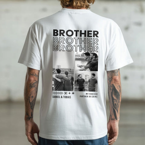 T-shirt oversize personnalisé - Frère