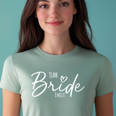 Spersonalizowany T-shirt dla kobiet - TEAM Bride