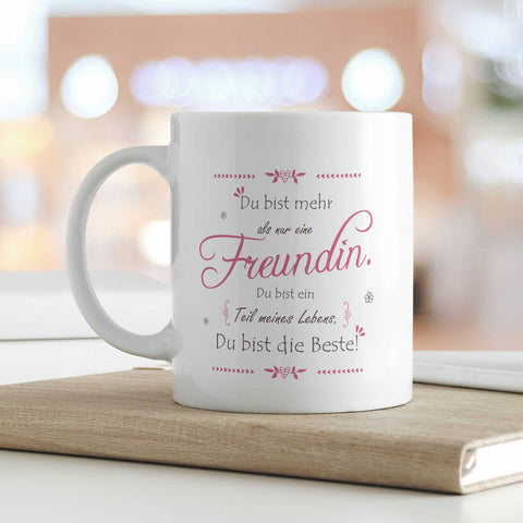 Bedruckte Tasse mit Spruch