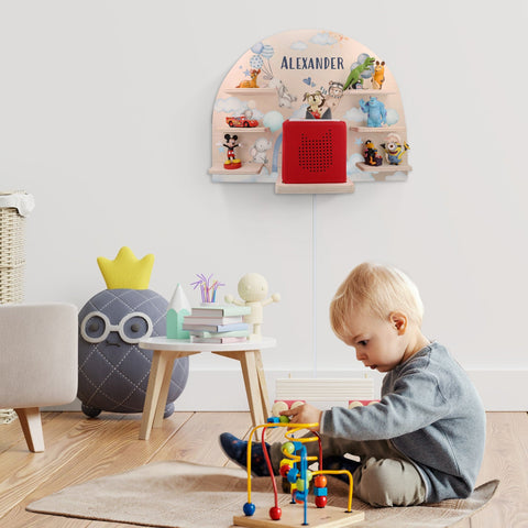 Étagère Toniebox pour chambre d'enfant - Ballon - Personnalisée avec nom