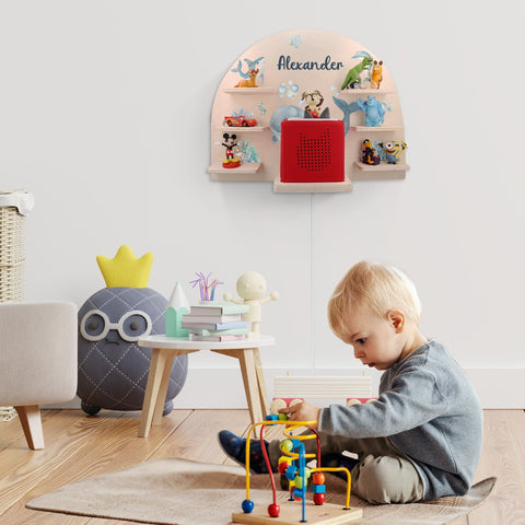 Étagère Toniebox pour chambre d'enfant - Mer - Personnalisée avec nom