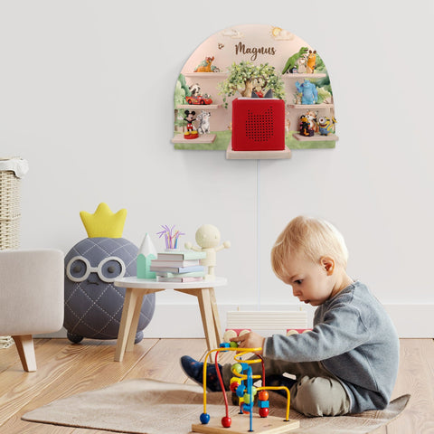 Półka na Toniebox do pokoju dziecięcego - Las - Personalizowana imieniem