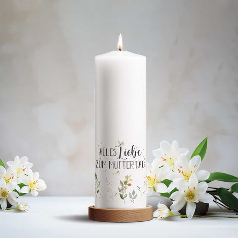 Große Kerze "Alles Liebe zum Muttertag"