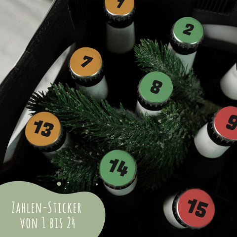 Banderole de caisse de bière DIY avec 24 autocollants de capsules - Meilleur papy