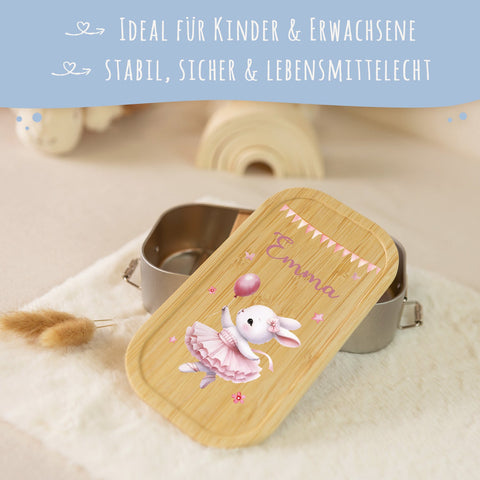 Boîte à goûter avec couvercle pour enfants avec impression UV "Ballet"
