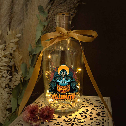 Oświetlenie butelkowe LED w stylu Halloween Reaper UV
