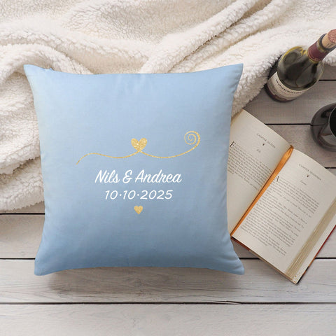 Coussin personnalisé avec motif - Couple amoureux