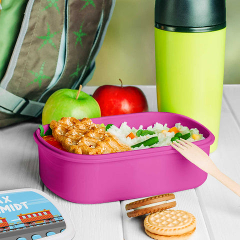Boîte à goûter imprimée pour enfants - Locomotive à vapeur