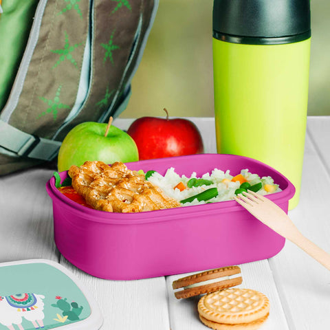 Zadrukowany lunchbox dla dzieci - Lama