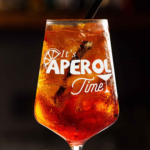Kieliszek Leonardo z grawerem „It's Aperol Time”