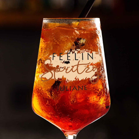 Kieliszek do wina Leonardo z nadrukiem UV - Feelin Spritzy z imieniem