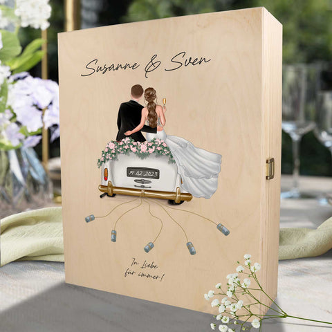 Leonardo Verre gravés - Voiture de mariage & Wedding Love en set