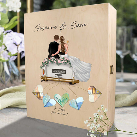 Leonardo Verre gravés - Voiture de mariage & Wedding Love en set