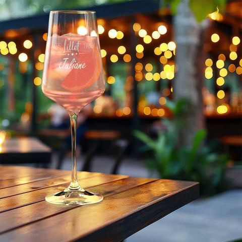 Kieliszek Leonardo z grawerem - "It's Lillet Time V2" z imieniem na zamówienie