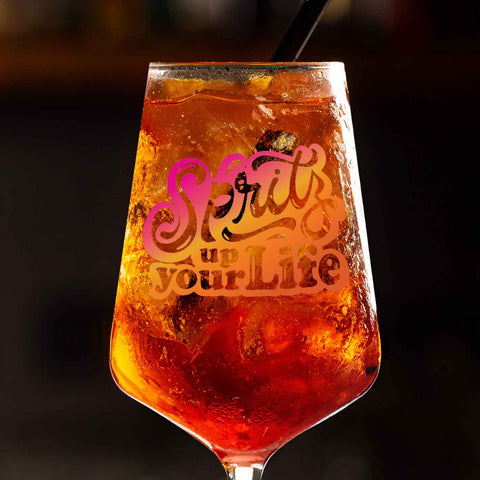 Kieliszek do wina Leonardo z nadrukiem UV – „Spritz up your Life”