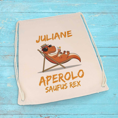 Worek gimnastyczny z nadrukiem w stylu "Aperolo Saufus Rex"