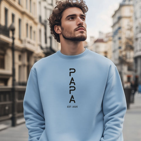 Sweat-shirt personnalisé pour homme - PAPA EST. Space